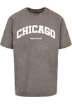 Merchcode T-Shirt Chicago Wording  Grau/Hellgrau/Dunkelgrau/Schwarz