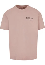 Merchcode T-Shirt Happines Heavy Oversize Tee Rosa/Rot/Lila