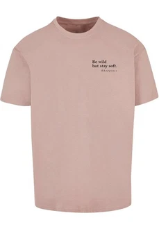 Merchcode T-Shirt Happines Heavy Oversize Tee Rosa/Rot/Lila