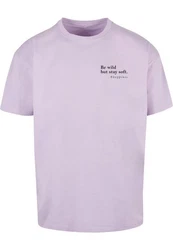 Merchcode T-Shirt Happines Heavy Oversize Tee Lila