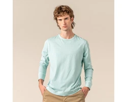 LIVING CRAFTS Langarmshirt PINO Grün/Hellblau/Türkis/Hellgrün