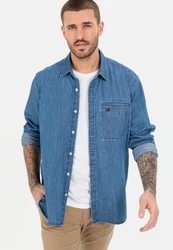 camel active Jeanshemd Hellblau/Blau