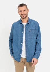 camel active Jeanshemd Hellblau/Blau
