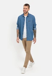 camel active Jeanshemd Hellblau/Blau