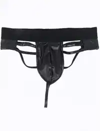 Stringtanga Lack Leder G-String Tanga Wetlook Boxershorts Mnner Unterwsche M/L