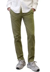 Marc O'Polo Chinohose Regular-Fit Dunkelgrün/Khaki