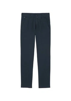 Marc O'Polo Chinohose Regular-Fit Dunkelblau/Hellblau/Blau