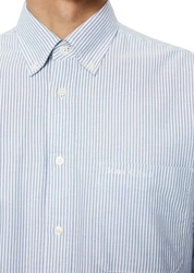 Marc O'Polo Langarmhemd Hellblau/Blau/Grau