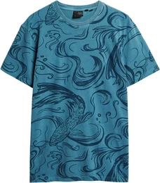 Kurzarmshirt SD-VINTAGE OVERDYE PRINTED TEE