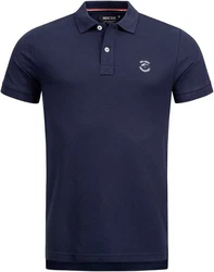 Indicode Poloshirt INWadim Dunkelblau/Blau