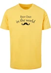 Merchcode T-Shirt Herren Fathers Day - Best Dad in the World (2) Gelb