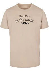 Merchcode T-Shirt Herren Fathers Day - Best Dad in the World (2) Beige/Khaki/Braun