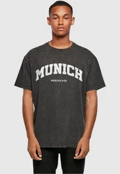 Merchcode T-Shirt Munich Wording Tee Acid Washed