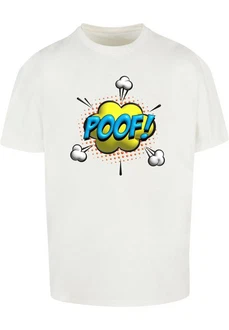 Merchcode T-Shirt Herren POOF Comic Heavy Oversized Tee Braun/Lila/Weiß/Creme/Beige