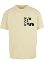 Merchcode T-Shirt Herren Now Or Never Heavy Oversize Tee 