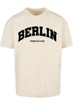 Merchcode T-Shirt Berlin Wording - Heavy Oversize Tee Beige/Khaki
