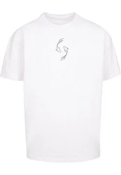 Merchcode T-Shirt Herren Spring Yin & Jang Fish Heavy Oversized Tee Weiß/Silber