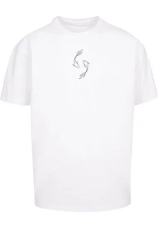 Merchcode T-Shirt Herren Spring Yin & Jang Fish Heavy Oversized Tee Weiß/Silber