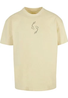 Merchcode T-Shirt Herren Spring Yin & Jang Fish Heavy Oversized Tee Khaki/Weiß/Gelb/Beige/Braun/Gold