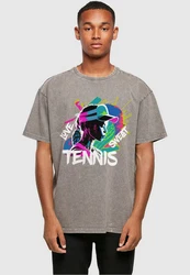 Merchcode T-Shirt Tennis Love Sweat Braun/Grau/Beige