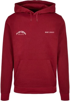 Merchcode Kapuzensweatshirt Merchcode Herren Barely Awake Basic Hoody (1) Rot/Dunkelrot/Bordeaux