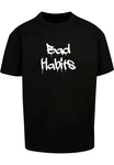 Merchcode T-Shirt Bad Habits Heavy Oversize Tee Schwarz