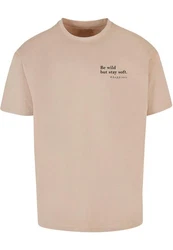 Merchcode T-Shirt Happines Heavy Oversize Tee Beige/Braun/Khaki