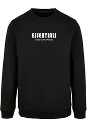 Merchcode Essentials New Generation Basic Crewneck Schwarz/Creme