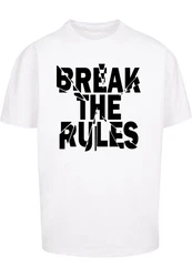 Merchcode Herren Break The Rules 2 Heavy Oversize Tee Weiß/Gold/Braun/Blau/Rosa/Rot
