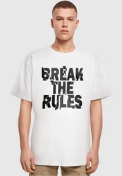 Merchcode Herren Break The Rules 2 Heavy Oversize Tee Weiß/Gold/Braun/Blau/Rosa/Rot