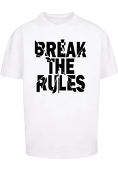Merchcode Herren Break The Rules 2 Heavy Oversize Tee Weiß/Gold/Braun/Blau/Rosa/Rot