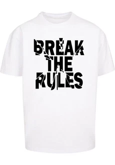 Merchcode Herren Break The Rules 2 Heavy Oversize Tee Weiß/Gold/Braun/Blau/Rosa/Rot