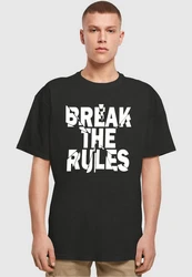Merchcode Herren Break The Rules 2 Heavy Oversize Tee Schwarz/Gold/Braun/Rosa