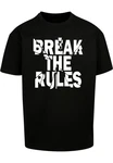 Merchcode Herren Break The Rules 2 Heavy Oversize Tee Schwarz/Gold/Braun/Rosa