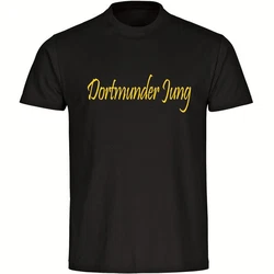 multifanshop T-Shirt Herren Dortmund - Dortmunder Jung Khaki/Beige/Dunkelbraun/Braun/Gelb