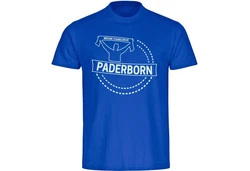 multifanshop T-Shirt Herren Paderborn - Meine Fankurve Hellblau/Blau