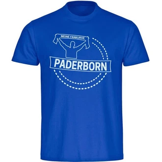 multifanshop T-Shirt Herren Paderborn - Meine Fankurve Hellblau/Blau multifanshop T-Shirt Herren Paderborn - Meine Fankurve Hellblau/Blau
