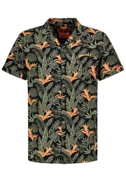Kurzarmhemd Hawaiihemd kurzarm Alloverprint