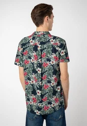 Urban Surface Kurzarmhemd Hawaiihemd Blau