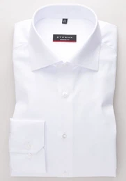 Klassische Bluse MODERN FIT COVER SHIRT TWILL Langarm Hemd wei 8817-00-X18K