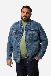 John F. Gee Funktionsjacke Jeansjacke Blau/Dunkelblau/Hellblau