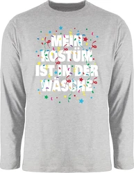 Shirtracer Rundhalsshirt Mein Kostüm ist in der Wäsche Konfetti Karneval & Fasching 