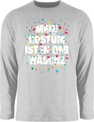 Shirtracer Rundhalsshirt Mein Kostüm ist in der Wäsche Konfetti Karneval & Fasching 