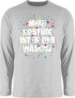 Shirtracer Rundhalsshirt Mein Kostüm ist in der Wäsche Konfetti Karneval & Fasching Shirtracer Rundhalsshirt Mein Kostüm ist in der Wäsche Konfetti Karneval & Fasching