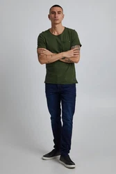 Blend T-Shirt Style NHNoel dunkelgrün