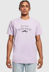 Merchcode T-Shirt Herren Fathers Day - Best Dad in the World (2) Lila/Fliederfarben