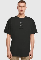 Merchcode T-Shirt Merchcode Herren Spring - Tulip Flower Heavy Oversized Tee Rosa/Rot