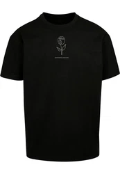 Merchcode T-Shirt Merchcode Herren Spring - Tulip Flower Heavy Oversized Tee Rosa/Rot