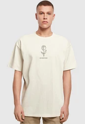 Merchcode T-Shirt Merchcode Herren Spring - Tulip Flower Heavy Oversized Tee Rosa/Rot/Braun/Khaki