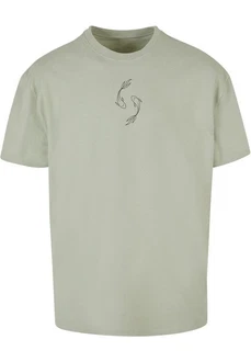 Merchcode T-Shirt Herren Spring Yin & Jang Fish Heavy Oversized Tee Dunkelgrün/Khaki/Grün/Hellgrün